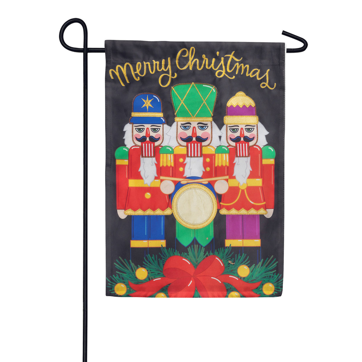 Custom Decor Applique Garden Flag - Nutcrackers