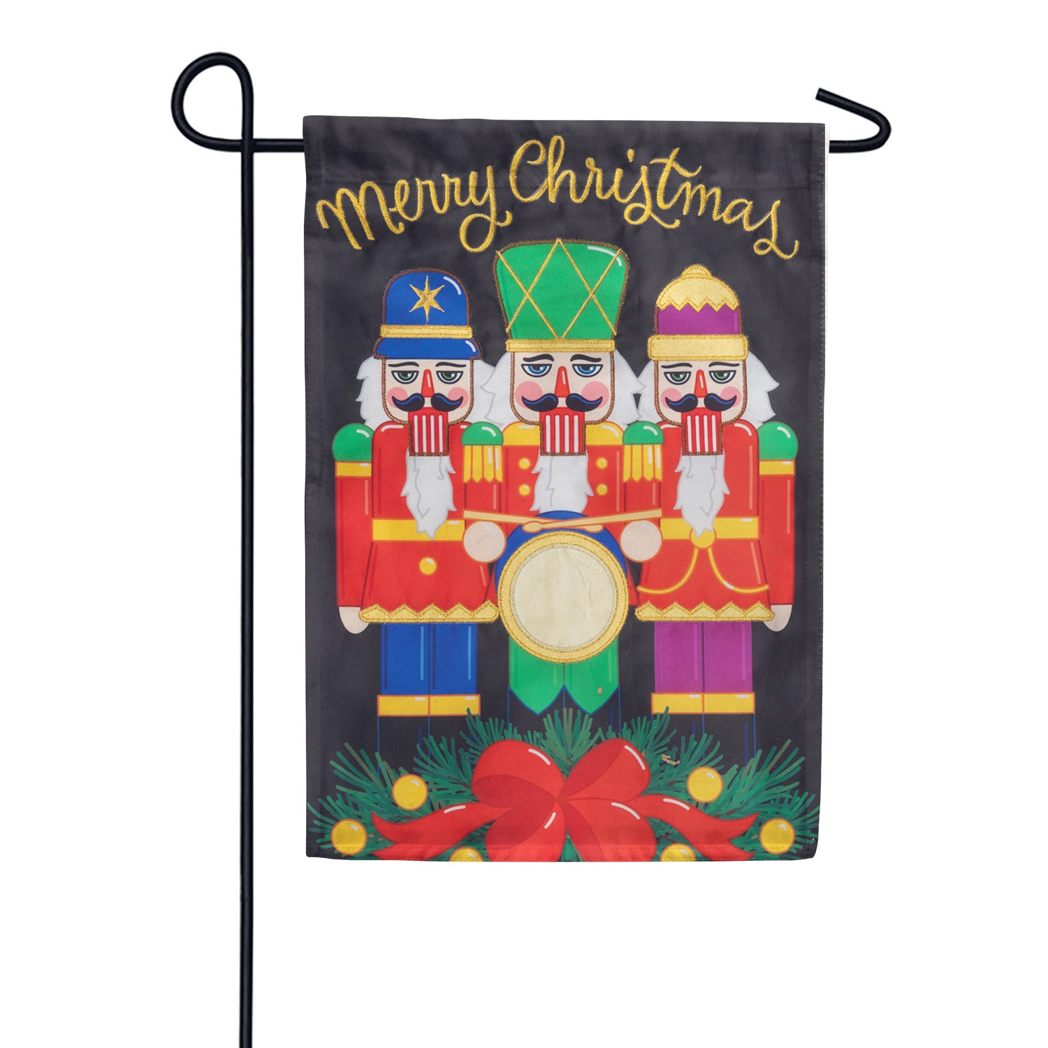 Custom Decor Applique Garden Flag - Nutcrackers