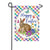 Bunny Plaid Double Sided Garden Flag