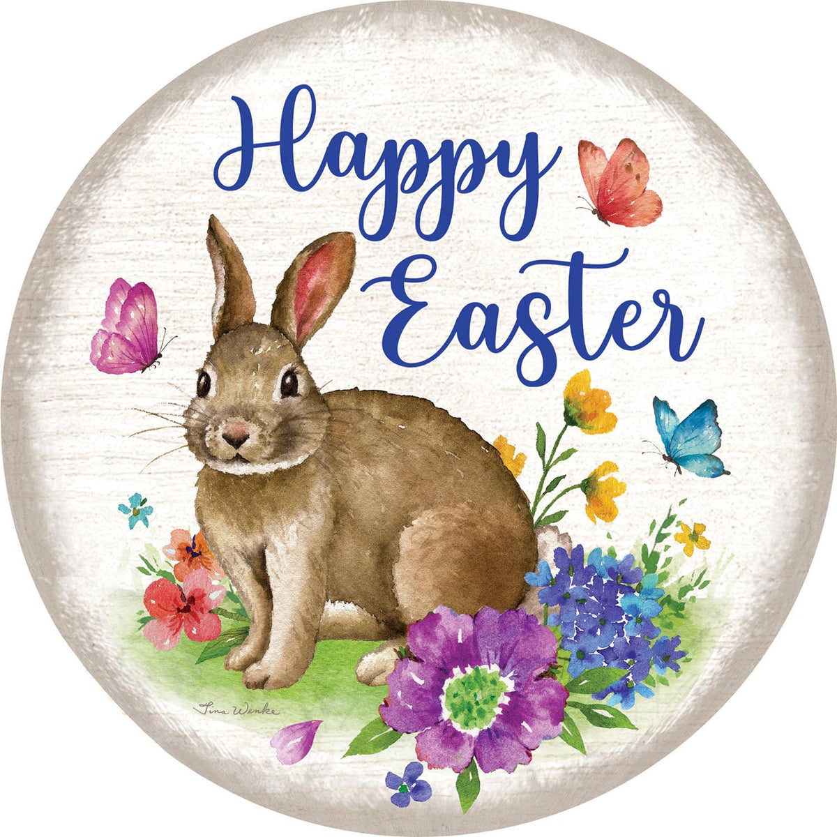 Bunny Plaid Accent Magnet