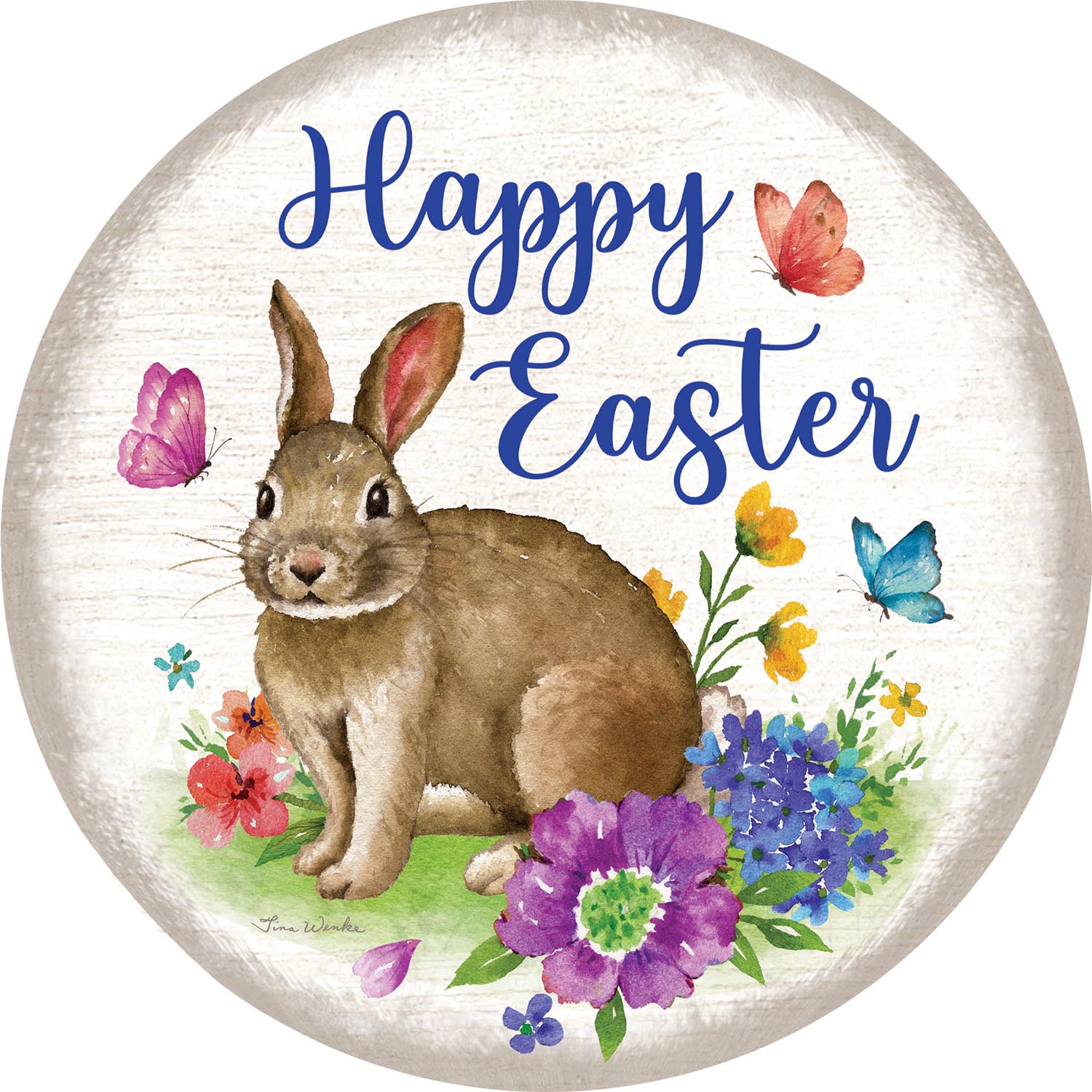 Bunny Plaid Accent Magnet