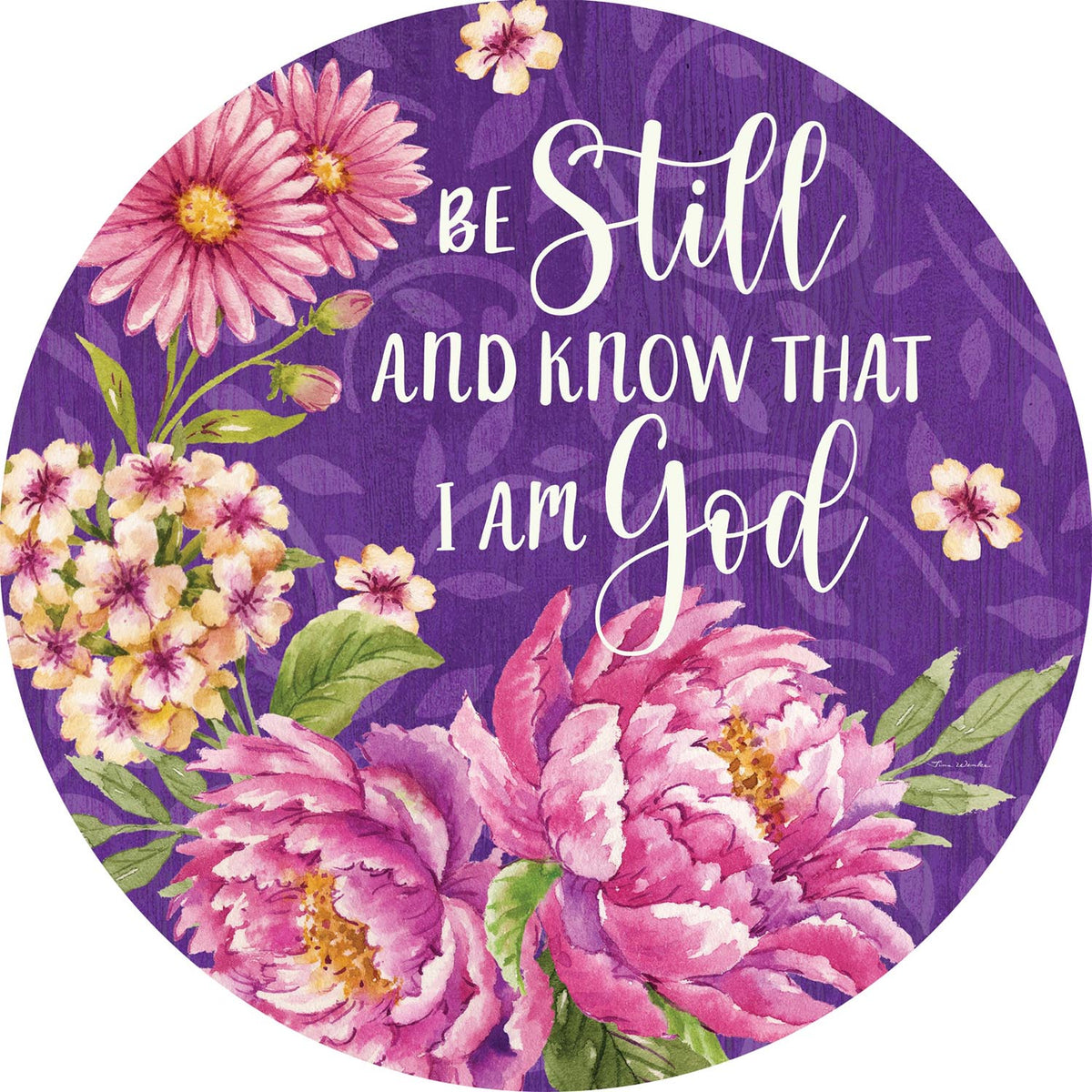 Be Still Floral Accent Magnet