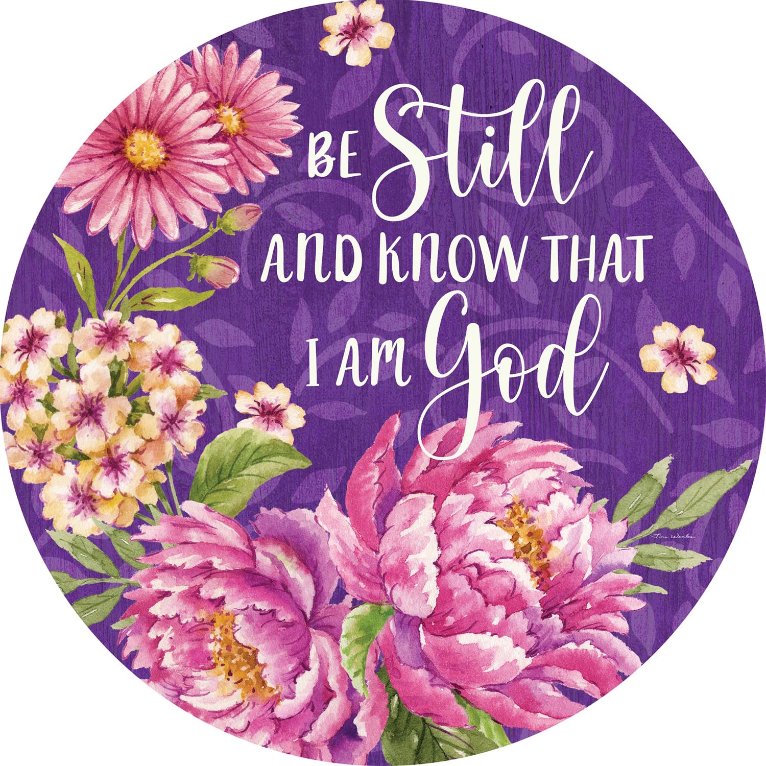 Be Still Floral Accent Magnet