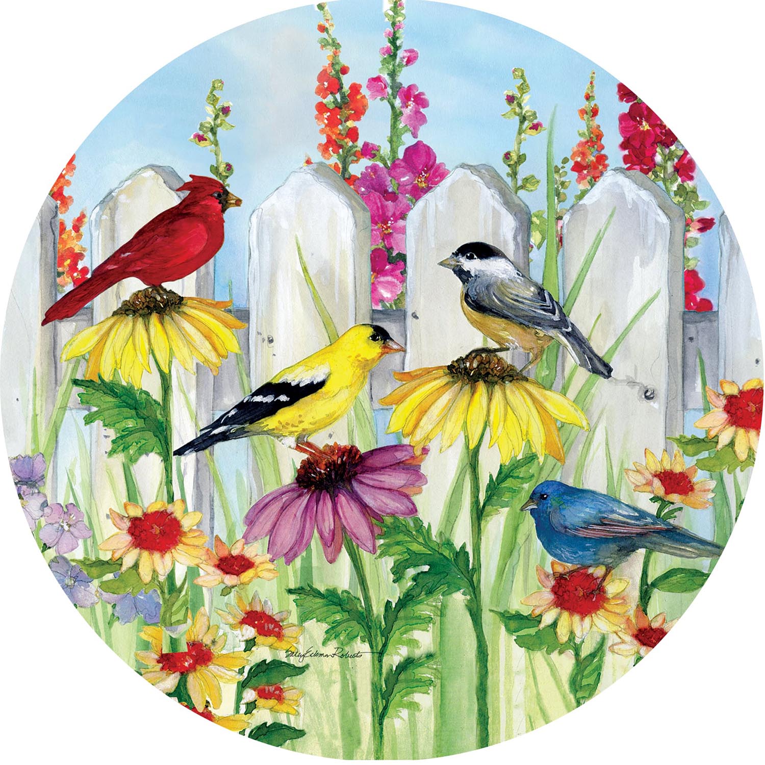 Songbird Fence Accent Magnet