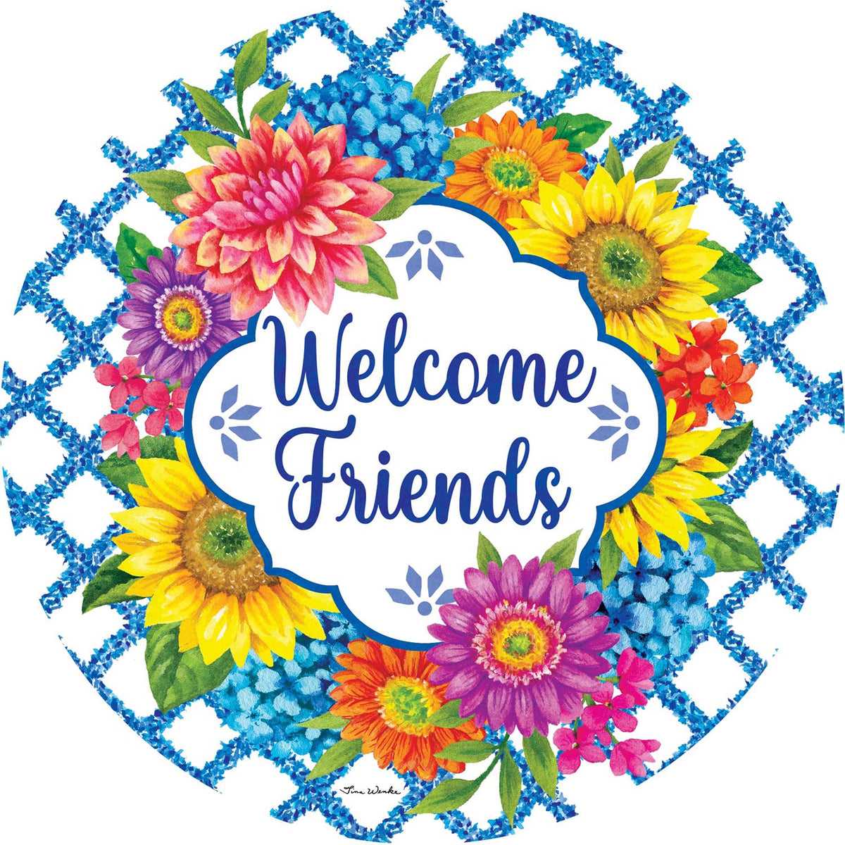 Floral Vines Accent Magnet