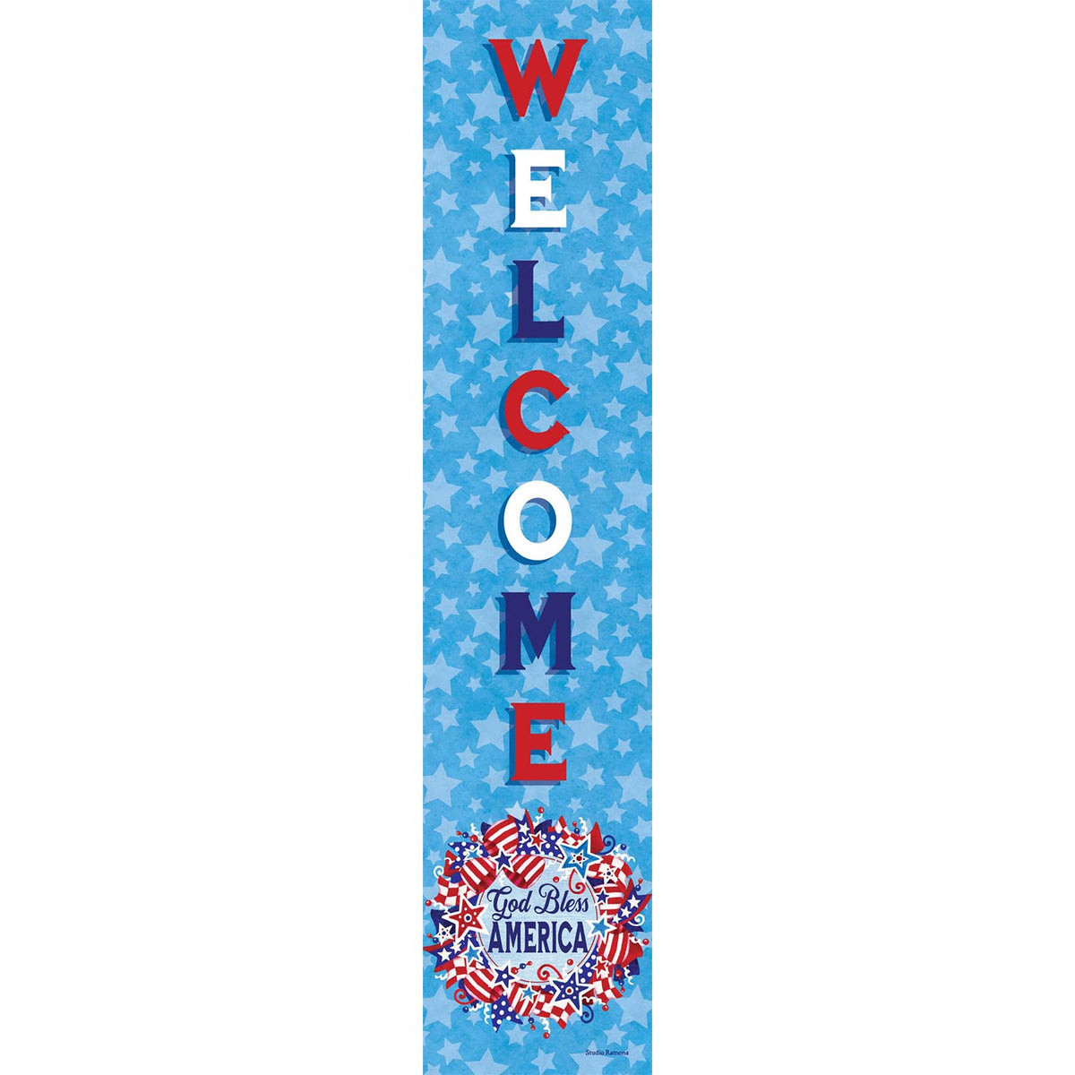 God Bless Wreath Yard Expression