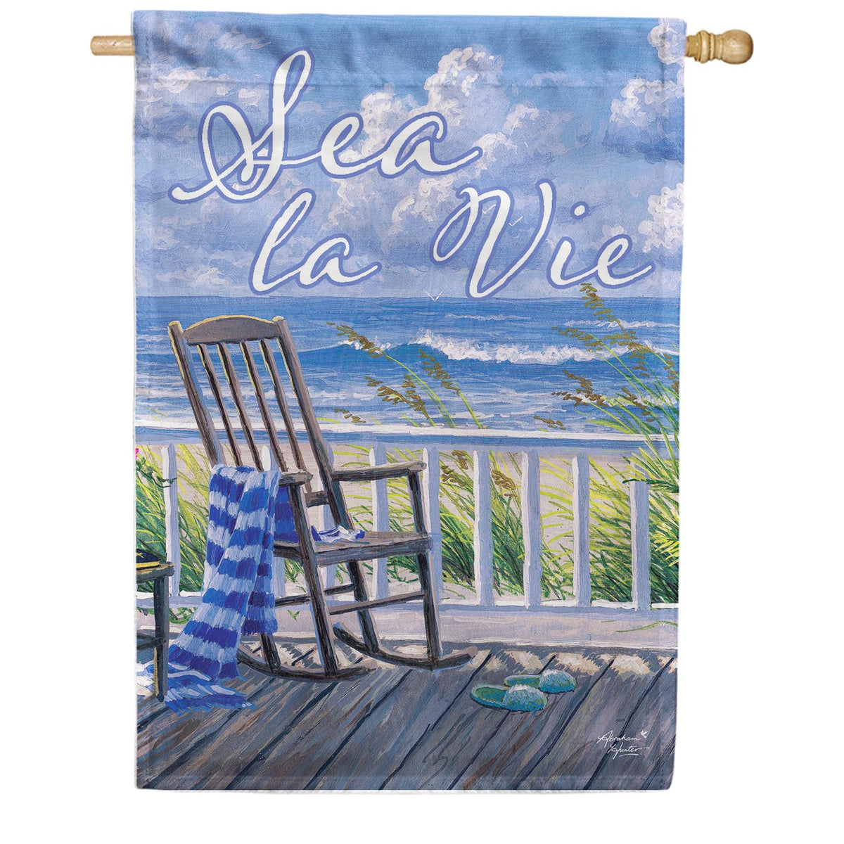 Sea La Vie Double Sided House Flag