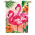 Flamingo Sunset Double Sided House Flag