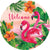 Flamingo Sunset Accent Magnet