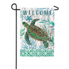 Sea Green Turtle Double Sided Garden Flag