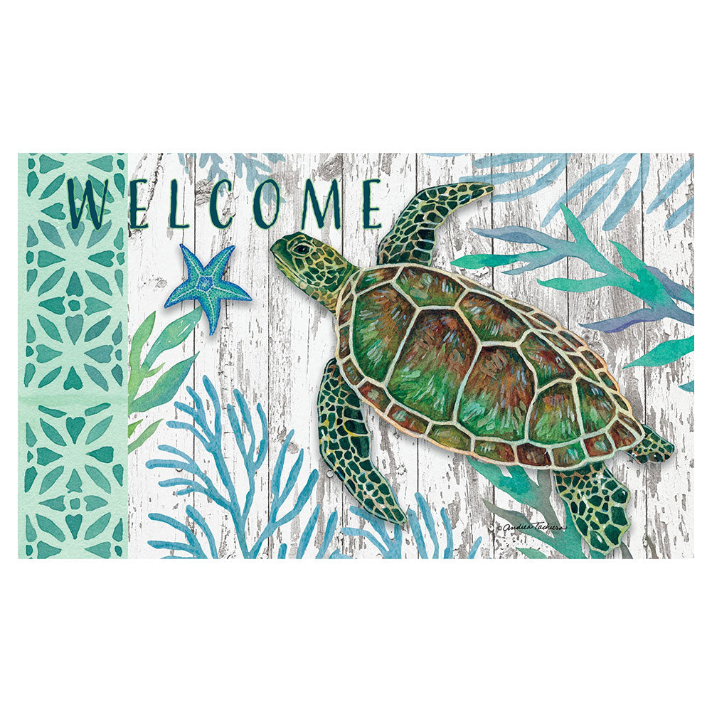 Sea Green Turtle Mat