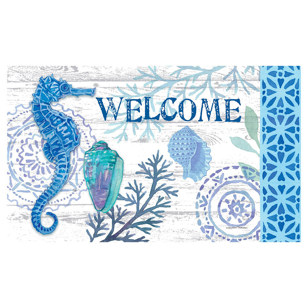 Blue Seahorse Mat