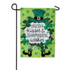 Irish Kisses Applique Garden Flag