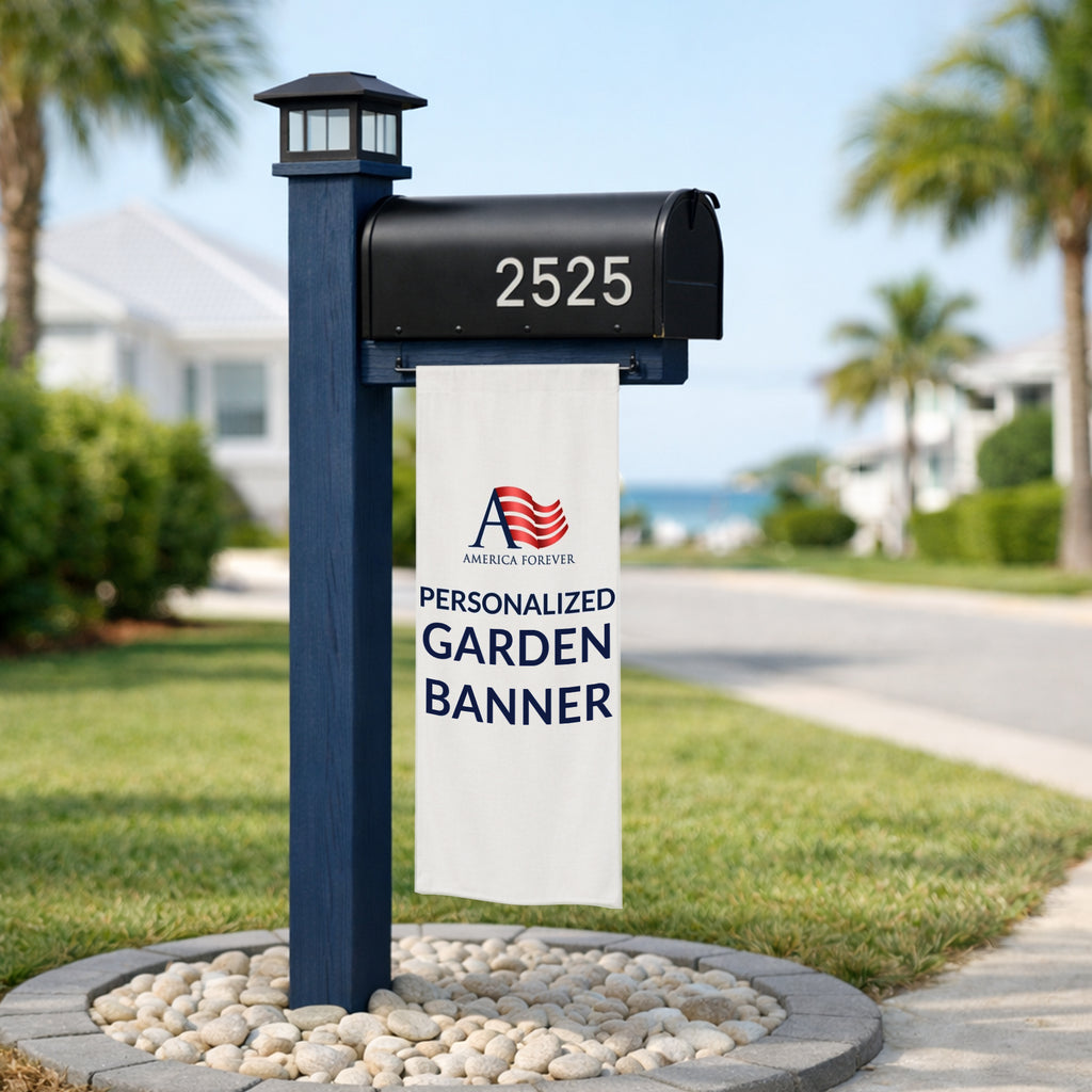 America Forever Personalized Garden Banner