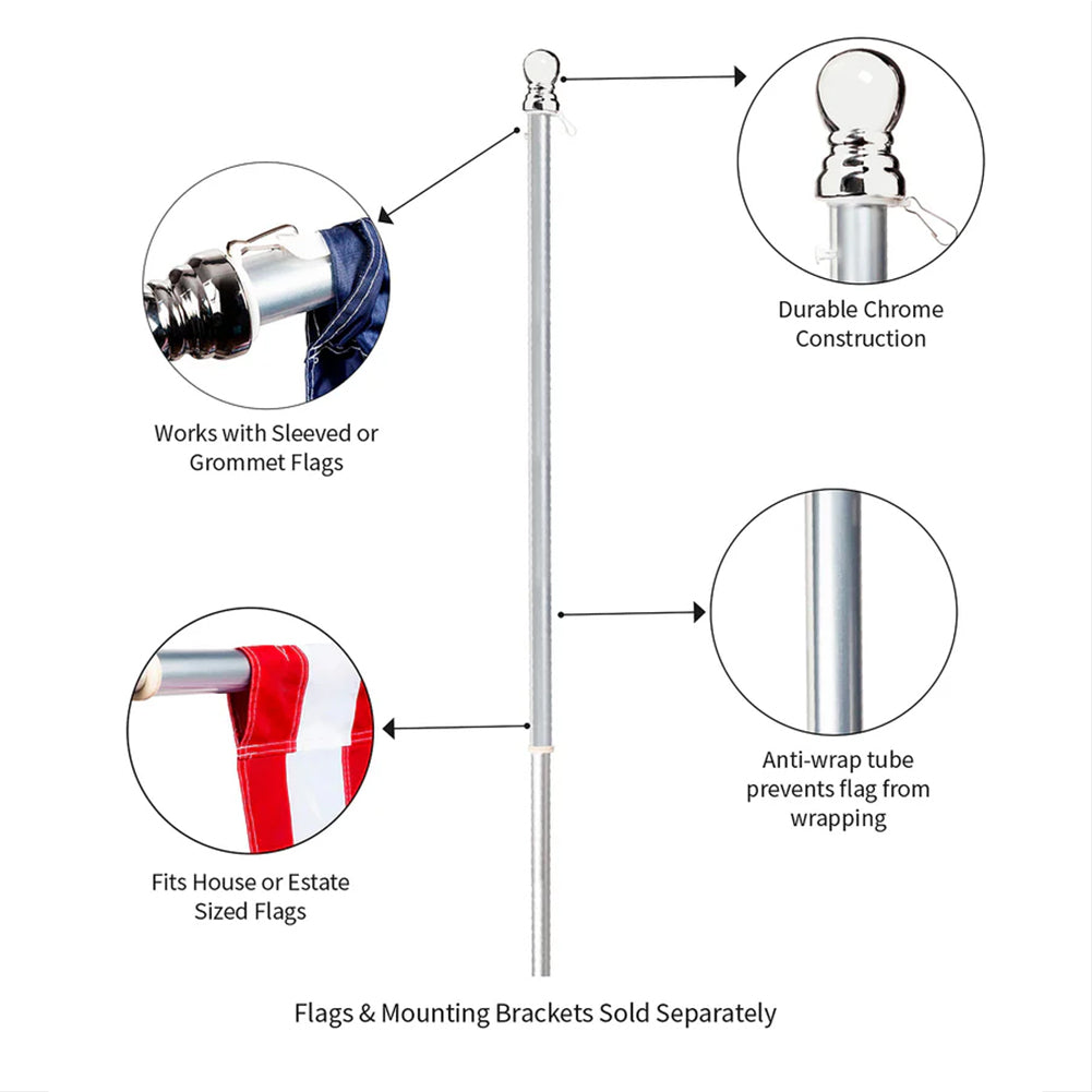 Aluminium Pole With Anti Wrap Tube