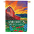 Evergreen America The Beautiful Burlap House Flag