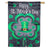 Welcome St. Pats Lustre House Flag