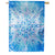 Vibrant Snowflake Lustre House Flag