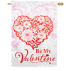 Evergreen Love Birds Moire House Flag