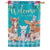 Sweet Farm Friends Double Sided Suede House Flag
