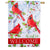 Winter Visit Double Sided Suede House Flag