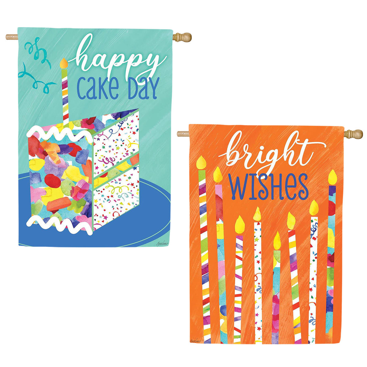 Birthday Celebration Double Sided House Flag 28 x 40