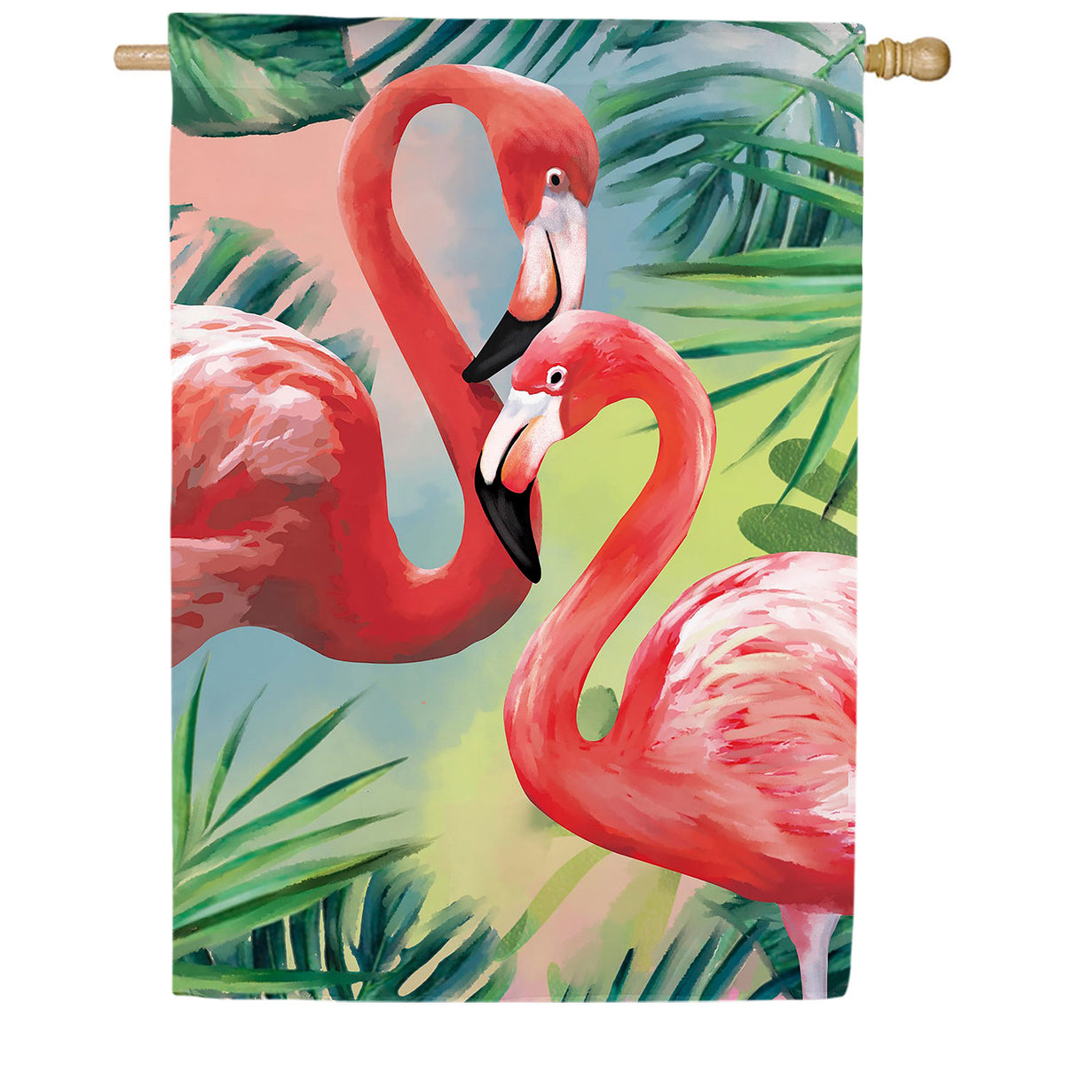 Flamingle Double Sided Suede House Flag