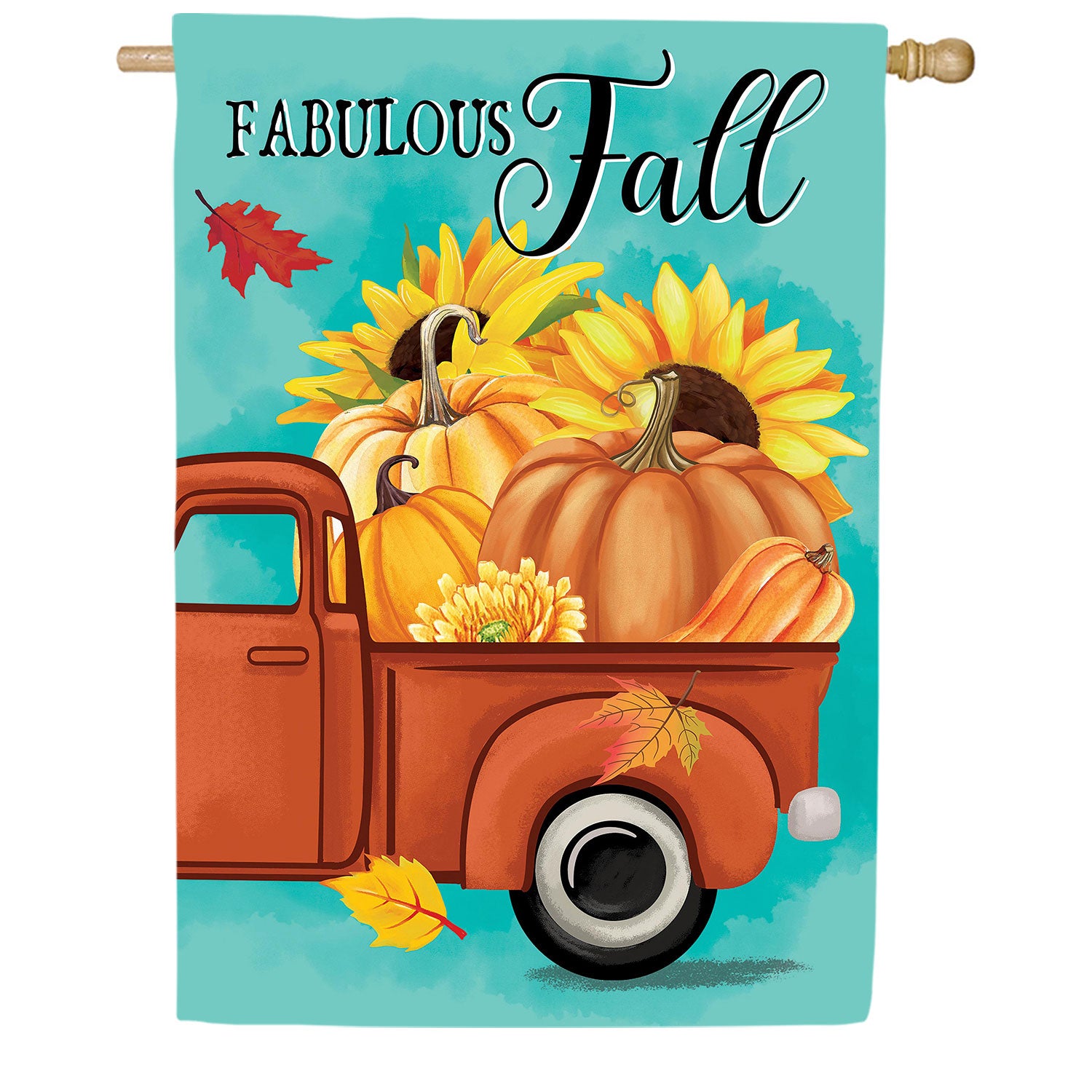 Pickup For Fall Double Sided Suede House Flag