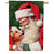Santa & Olive Double Sided Suede House Flag