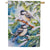 Winter Chickadee Friends Double Sided Suede House Flag