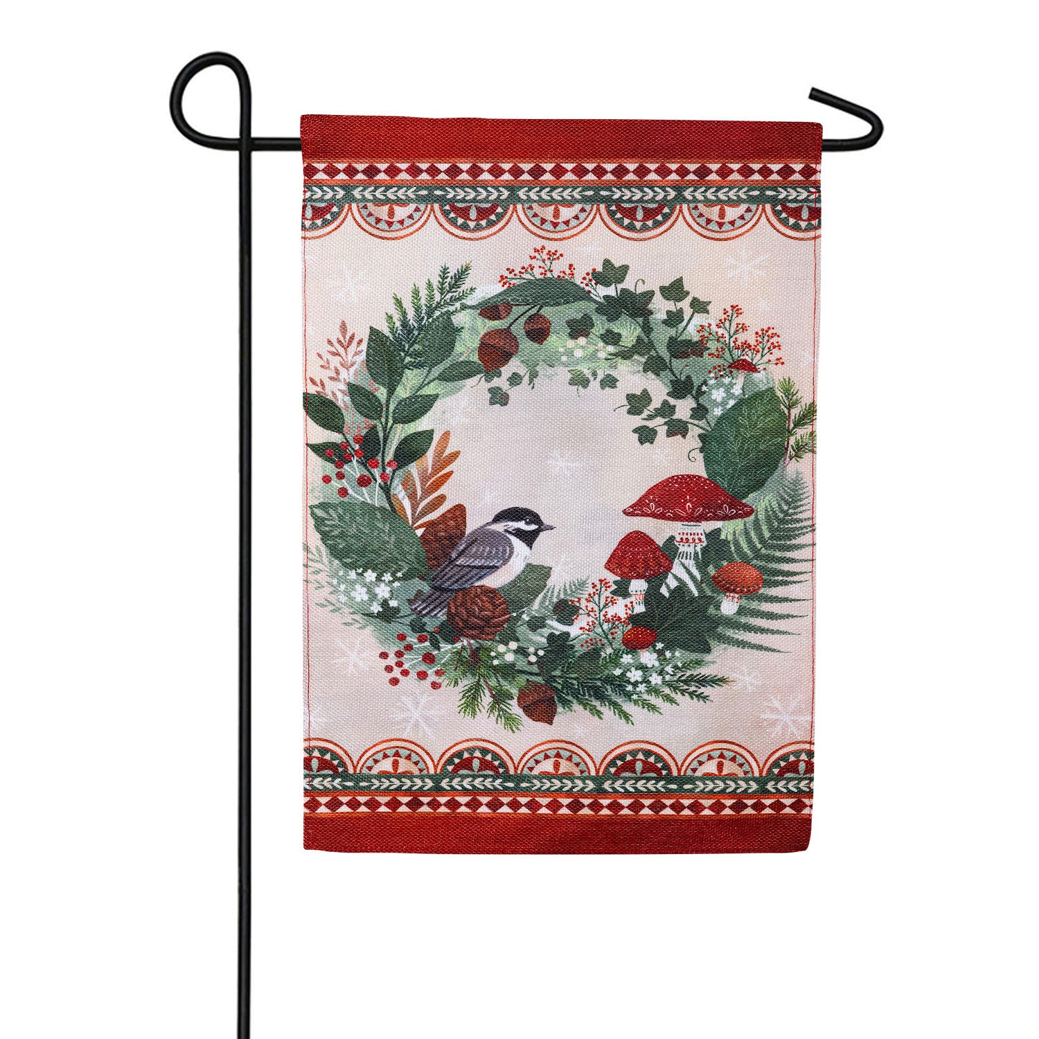 Woodland Wreath Burlap Garden