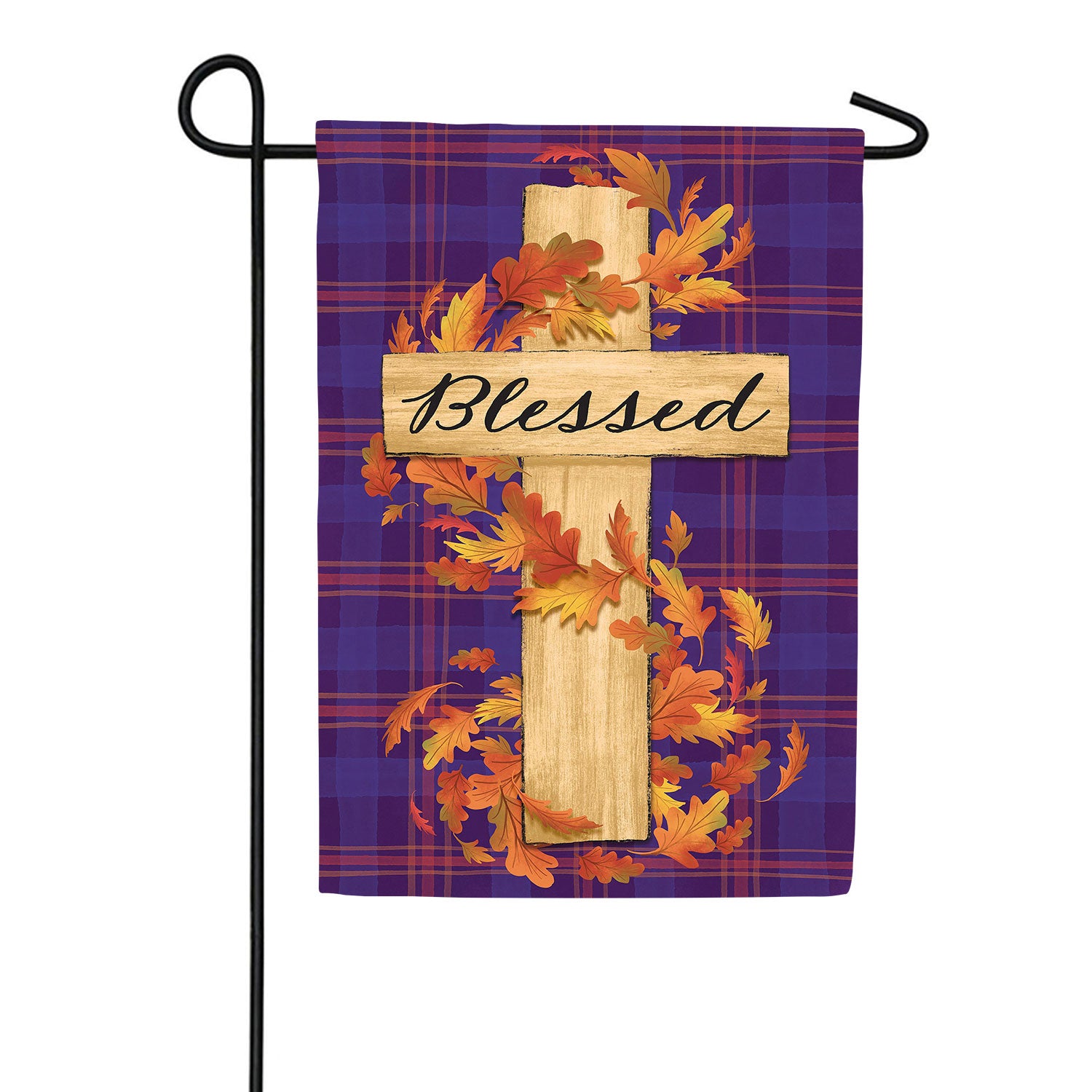 Blessed Cross Burlap Garden