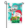 North Pole Welcome Burlap Garden