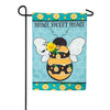 Evergreen Home Sweet Home Bee Linen Garden Flag