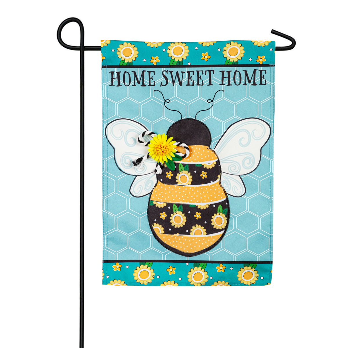 Evergreen Home Sweet Home Bee Linen Garden Flag