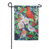 Winter Bird Friends Lustre Garden Flag