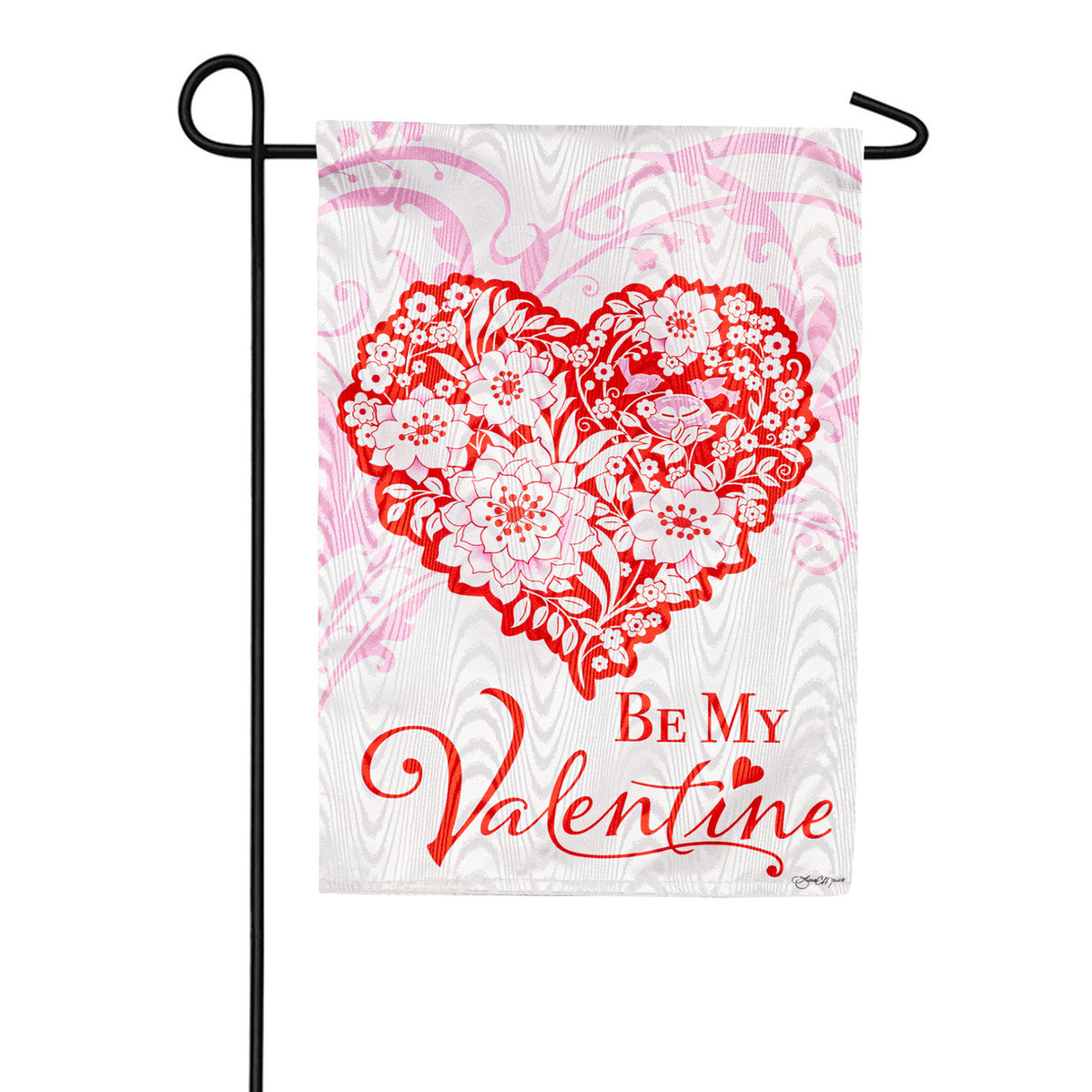 Evergreen Love Birds Garden Flag