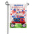 Vintage Patriotic Wagon Moire Garden Flag