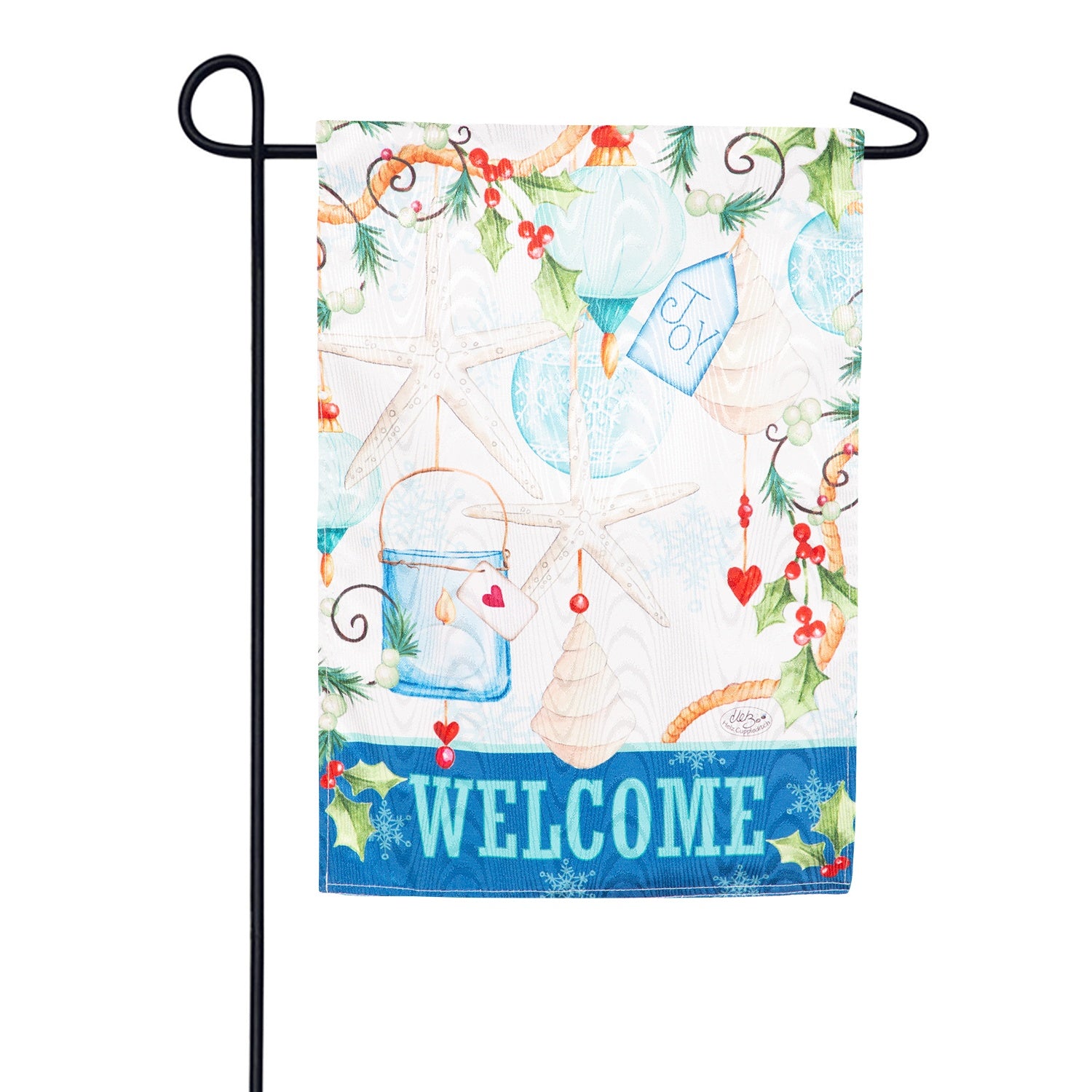 Evergreen Coastal Ornaments Double Sided Garden Flag