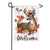 Autumn Deer Wreath Moire Garden Flag