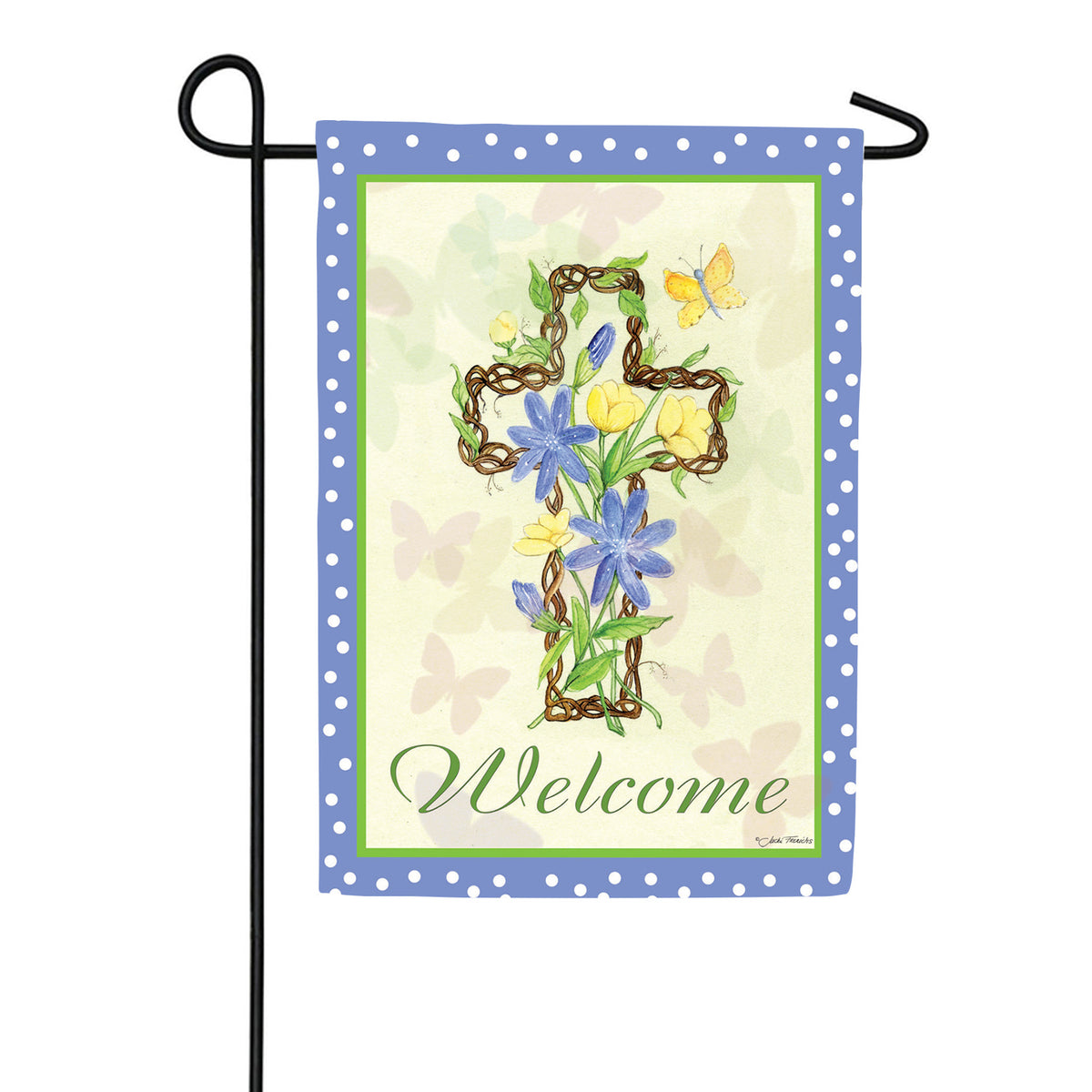Evergreen Easter Welcome Garden Flag