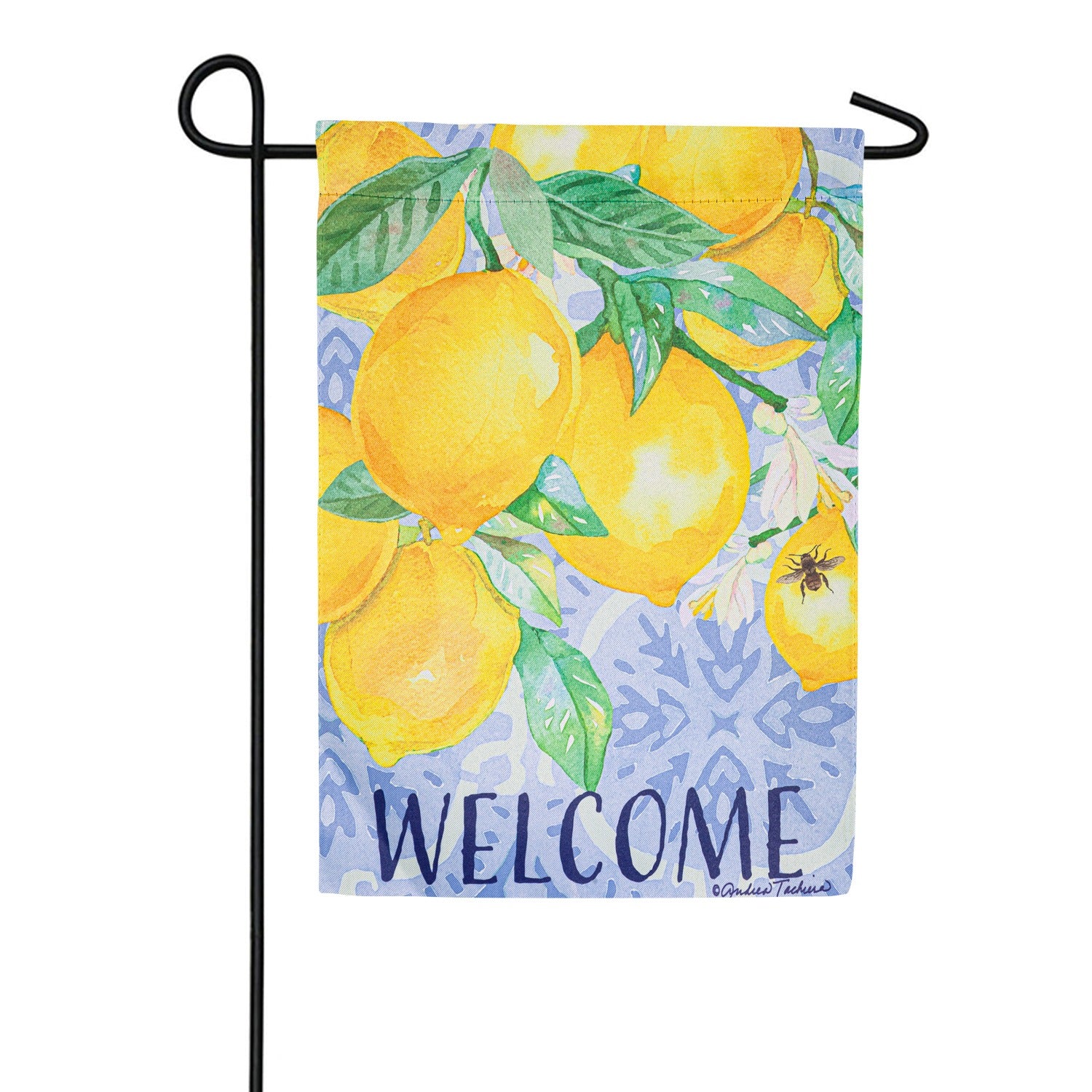 Lemon Tree Suede Double Sided Garden Flag