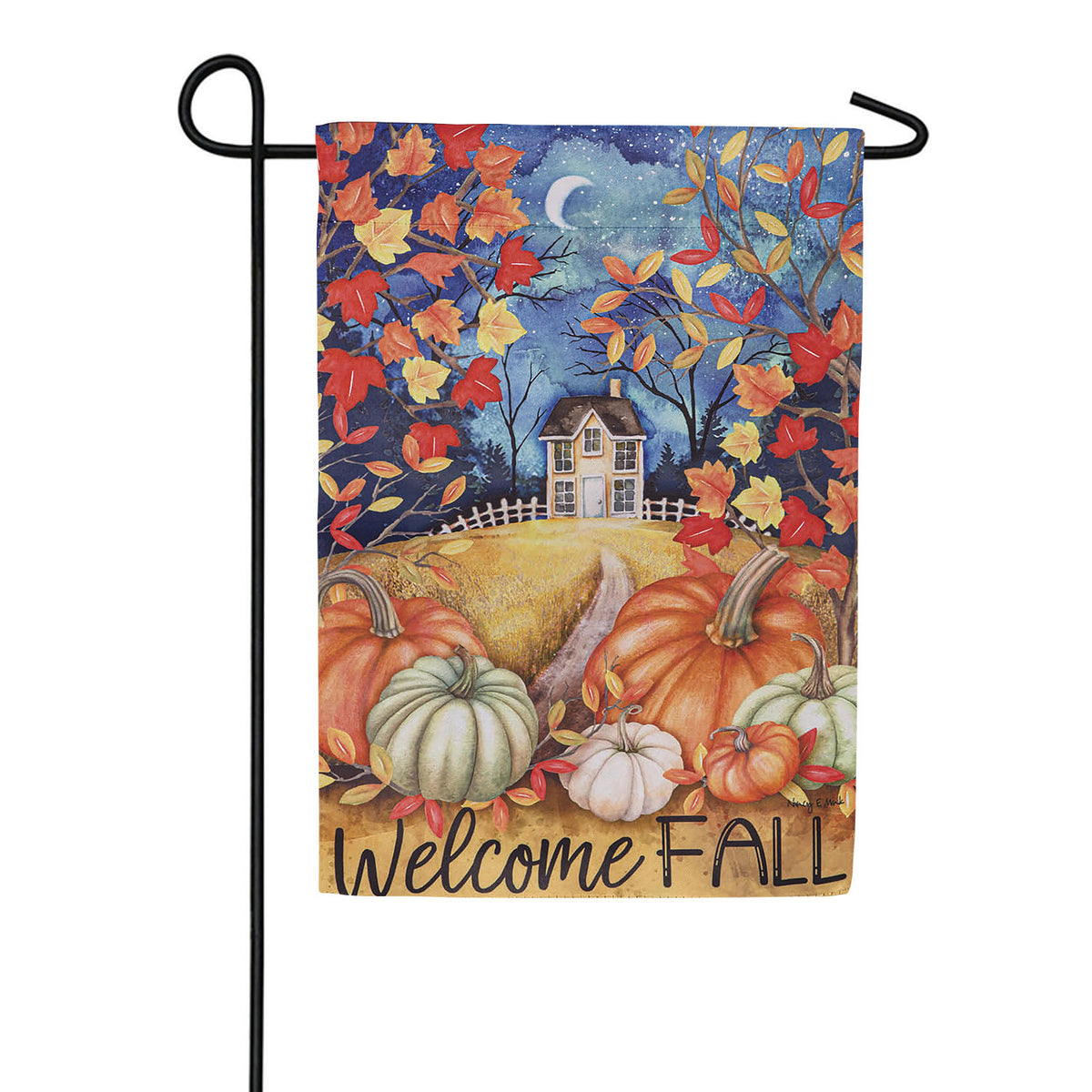 Alive In Fall Double Sided Suede Garden Flag