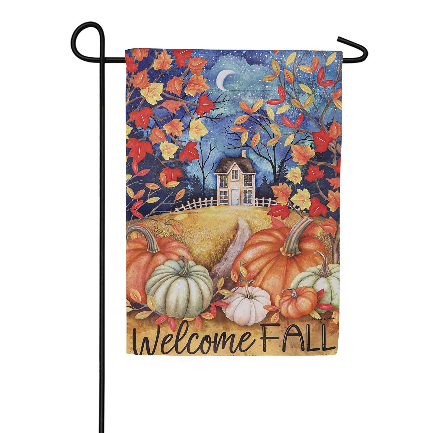 Alive In Fall Double Sided Suede Garden Flag