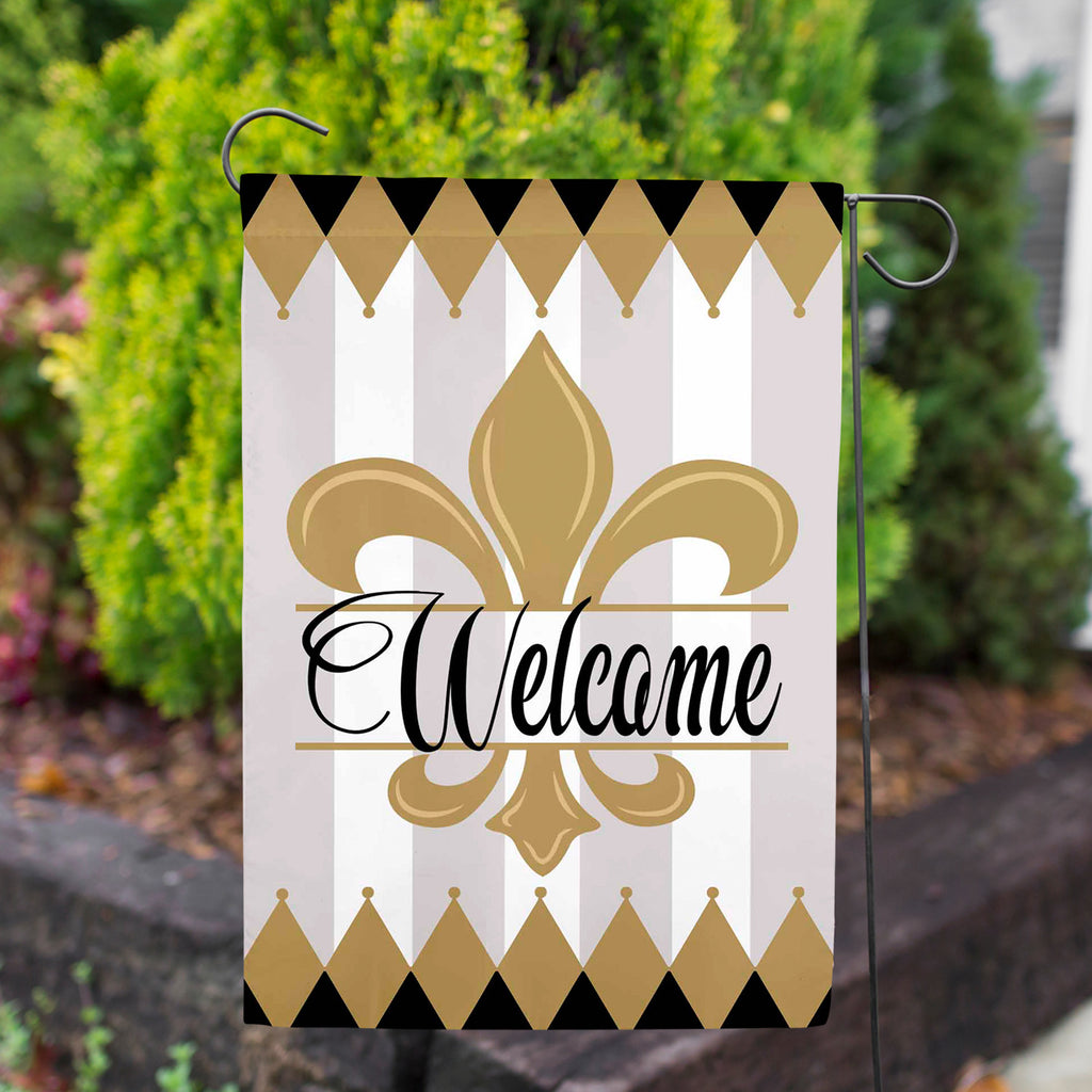 Evergreen Beautiful Home Suede Garden Flag