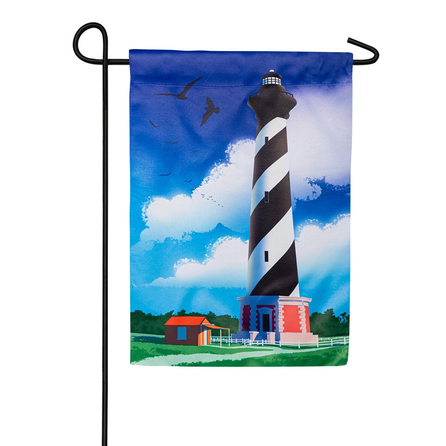 Hatteras Lighthouse Double Sided Suede Garden Flag