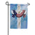 Flag Draped Cross Double Sided Suede Garden Flag