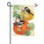 Chickadee Pumpkin Vine Double Sided Suede Garden Flag