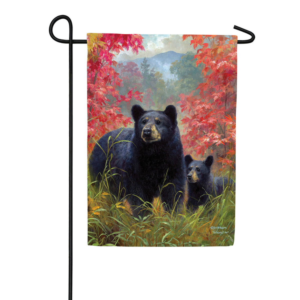 Berry Hunting Double Sided Suede Garden Flag