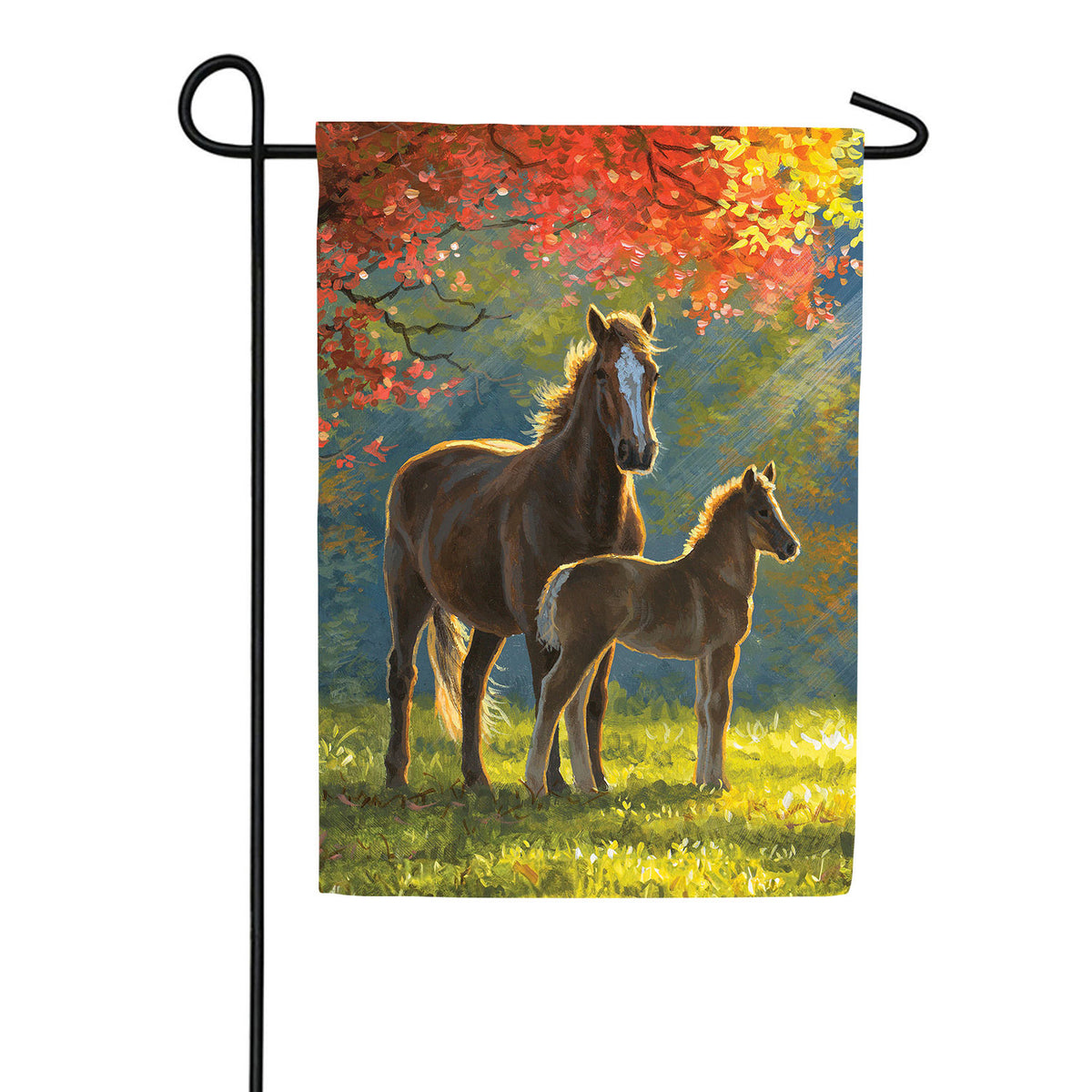 Family Time Double Sided Suede Garden Flag
